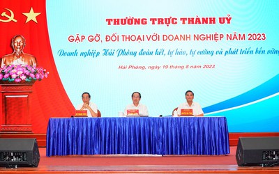 Thường trực Thành ủy Hải Phòng đối thoại với hơn 600 doanh nghiệp