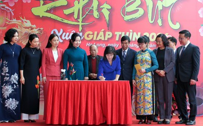 Quảng Ninh: Rộn ràng khai bút đầu Xuân Giáp Thìn 2024