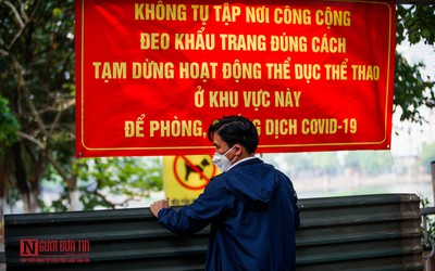 Hà Nội lập rào chắn tại những địa điểm có khả năng tụ tập đông người