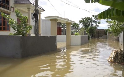 Vỡ kênh Nam Vực Mấu, hàng trăm hộ dân ngập trong biển nước