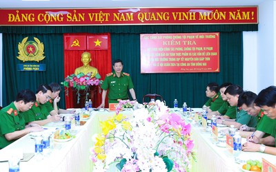 Cục Cảnh sát môi trường kiểm tra công tác tại tỉnh Đồng Nai