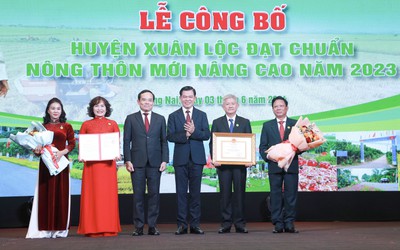 Đồng Nai: Huyện Xuân Lộc đạt chuẩn nông thôn mới nâng cao