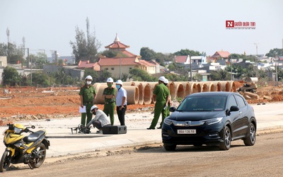 Bộ Công an kiểm tra thực địa một dự án lấn biển ở tỉnh Bình Thuận