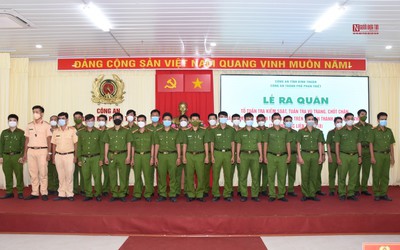 Bình Thuận: Ra quân tổ tuần tra vũ trang, chốt chặn đảm bảo trật tự, an toàn xã hội