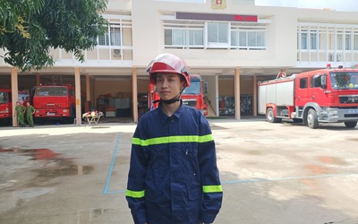 Chiến sĩ PCCC Bình Thuận kể lại giây phút đưa cháu bé trong vụ cháy đi cấp cứu