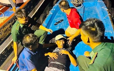 Bình Thuận: Đưa một ngư dân bị sốt co giật vào đảo Phú Quý cấp cứu