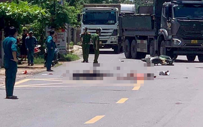 Quảng Nam: Điều tra vụ va chạm với xe tải khiến cặp vợ chồng chết thảm