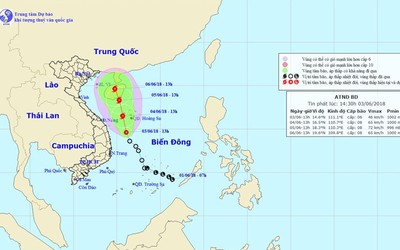 Dự báo thời tiết 4/6: Áp thấp nhiệt đới nguy cơ hình thành bão số 2 quét dọc các tỉnh ven biển