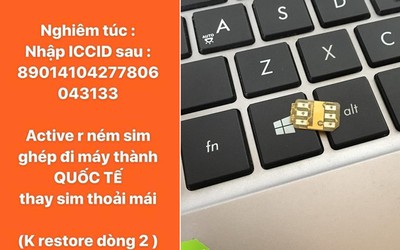 Lại xuất hiện mã ICCID “cấp cứu” cho iPhone lock tại Việt Nam