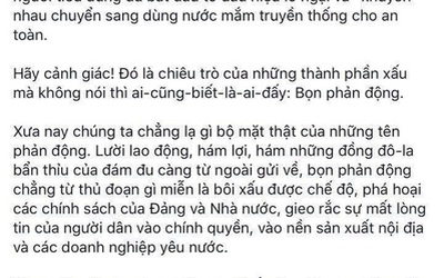 Vụ dự thảo nước mắm: Cảnh giác Facebook giả mạo Ban Tuyên giáo trung ương