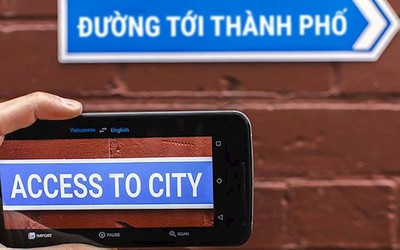 Dịch Google trực tiếp bằng máy ảnh, không cần internet