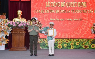 Thượng tá Lê Ngọc Anh được bổ nhiệm làm Phó Giám đốc Công an tỉnh Thanh Hóa