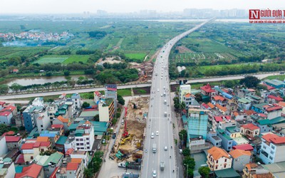 Toàn cảnh thi công dự án hơn 2.500 tỷ đồng bắc qua sông Hồng