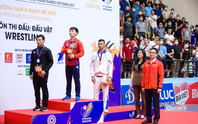 Đấu vật Việt Nam thể hiện sự thống trị tại SEA Games 31