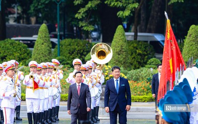 Chủ tịch nước Võ Văn Thưởng chủ trì lễ đón Tổng thống Mông Cổ