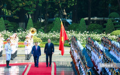 Thủ tướng Phạm Minh Chính chủ trì lễ đón Thủ tướng Cộng hòa Belarus