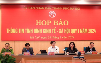 Hà Nội: GRDP quý I/2024 tăng trưởng thấp hơn cùng kỳ 2023