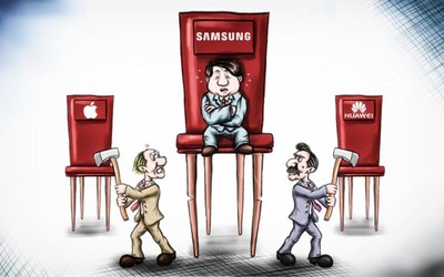 Samsung giữ ngôi vương, Huawei soán ngôi Apple là nhà sản xuất điện thoại thông minh số một thế giới