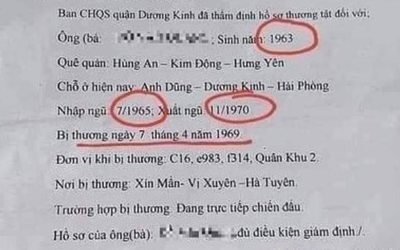 Thực hư chuyện cựu quân nhân 2 tuổi nhập ngũ 7 tuổi xuất ngũ ở Hải Phòng