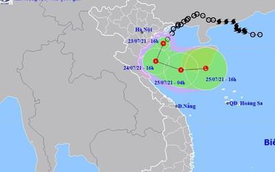 Áp thấp nhiệt đới, thủ đô Hà Nội mưa lớn, lốc sét và gió giật cấp 6