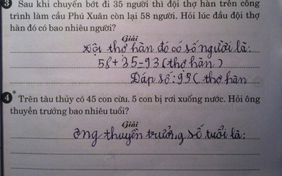 Bài toán lớp 2 "hại não" của con khiến phụ huynh đau đầu