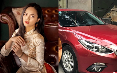 Bóc giá xế hộp Mazda 3 Thu Quỳnh thường xuyên lái đi event