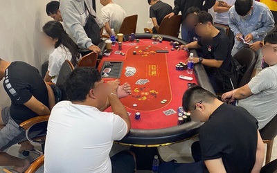 Đột kích sòng bạc Poker quy tụ nhiều người ngoại quốc