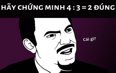 Thử thách vui: Chứng minh phép tính 4 : 3 = 2 là đúng