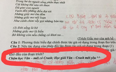 Cô giáo nhắn nhủ điều "lạ" trong đề kiểm tra, học sinh thích thú chia sẻ