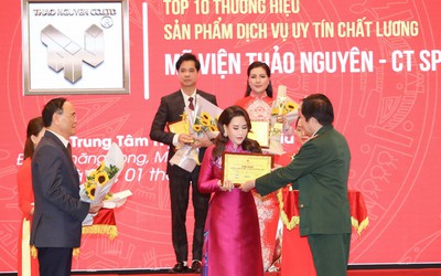 Mỹ viện Thảo Nguyên vinh dự nhận giải thưởng cao quý Top 10 thương hiệu