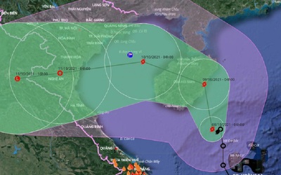 Bão số 7 di chuyển nhanh phức tạp, có khả năng đổi hướng
