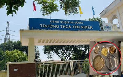 Vụ suất ăn lèo tèo giá 32.000 đồng: Nhà trường có thông báo mới