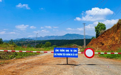 Cấm các phương tiện lưu thông vào đường tránh phía Nam Bảo Lộc sau nhiều năm thi công