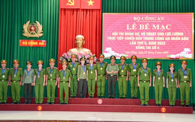 Công an tỉnh Lâm Đồng giành giải Nhất toàn đoàn Hội thi quân sự, võ thuật