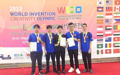 Nhóm học sinh Việt Nam giành huy chương vàng tại WICO 2023