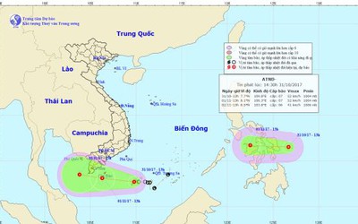 Xuất hiện 2 áp thấp nhiệt đới, Nam Bộ đề phòng triều cường