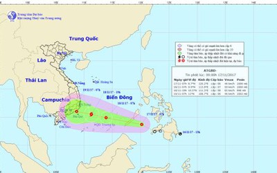 Áp thấp nhiệt đới khả năng mạnh thành bão, tiến vào Nam Bộ