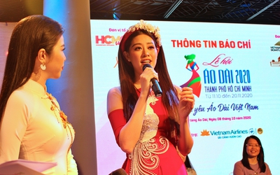 Hoa hậu Khánh Vân làm đại sứ cho lễ hội Áo dài TP.HCM lần thứ 7