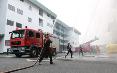Kiên Giang: Diễn tập chữa cháy, cứu nạn cứu hộ cấp tỉnh tại KCN Thạnh Lộc