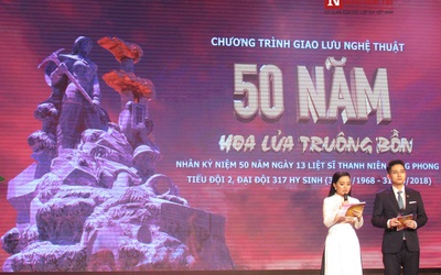 Lắng đọng với đêm giao lưu nghệ thuật hồi ức “50 năm hoa lửa Truông Bồn”