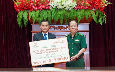 Tập đoàn Hưng Thịnh tặng 10 tỷ đồng cho Bộ Tư lệnh Bộ đội Biên phòng