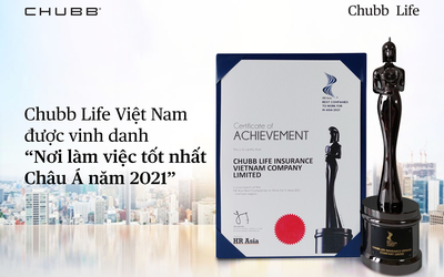 Chubb Life Việt Nam: “Nơi làm việc tốt nhất Châu Á 2021”