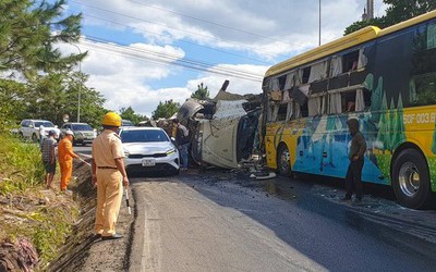 Lâm Đồng: Tai nạn liên hoàn trên đèo Bảo Lộc gây ách tắc kéo dài