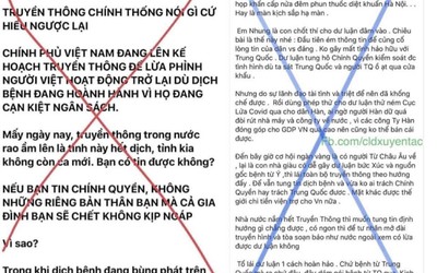 Lợi dụng dịch covid-19, thế lực thù địch phát tán trên mạng nhiều thông tin sai sự thật