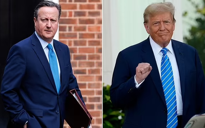 Ngoại trưởng Anh David Cameron hội đàm với ông Trump ở Mỹ