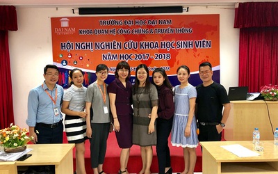 Khoa QHCC&TT trường Đại học Đại Nam tổ chức hội nghị sinh viên nghiên cứu khoa học