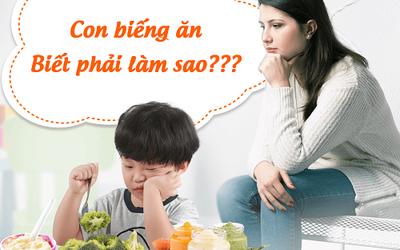 Thực đơn cho trẻ biếng ăn để mẹ “giắt túi” đề phòng khi cần