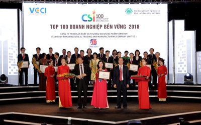 Dược phẩm Tâm Bình – Top 100 doanh nghiệp phát triển bền vững 2018