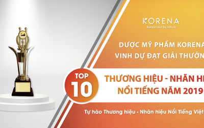 Korena Cosmetics mời hệ thống đối tác, nhà phân phối tham dự lễ trao giải Thương Hiệu – Nhãn Hiệu Nổi Tiếng