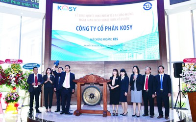 KOSY chính thức niêm yết trên sàn HoSE - chào sàn với sắc xanh liên tiếp